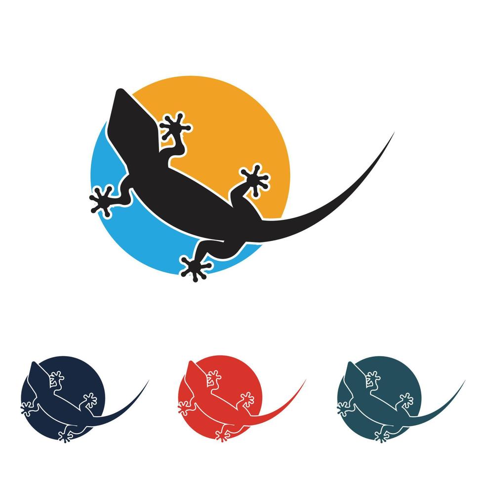 lizard animal logo vector