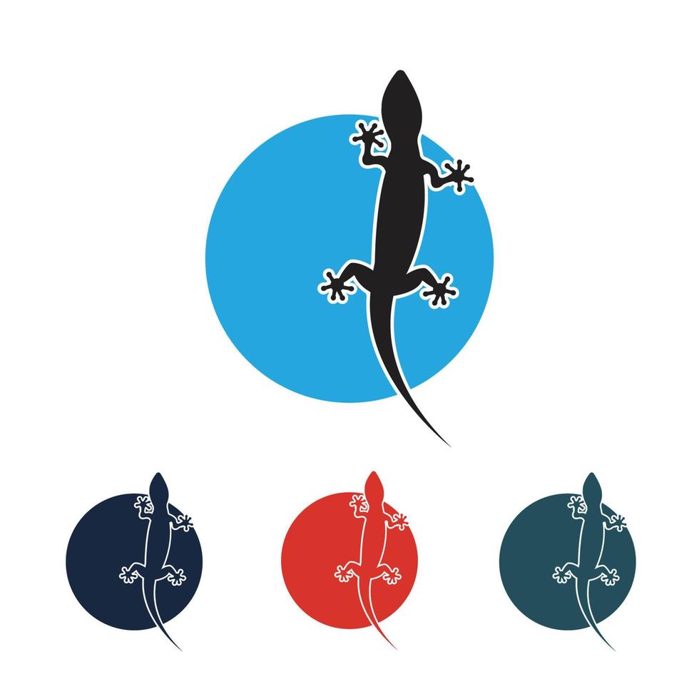 lizard animal logo vector