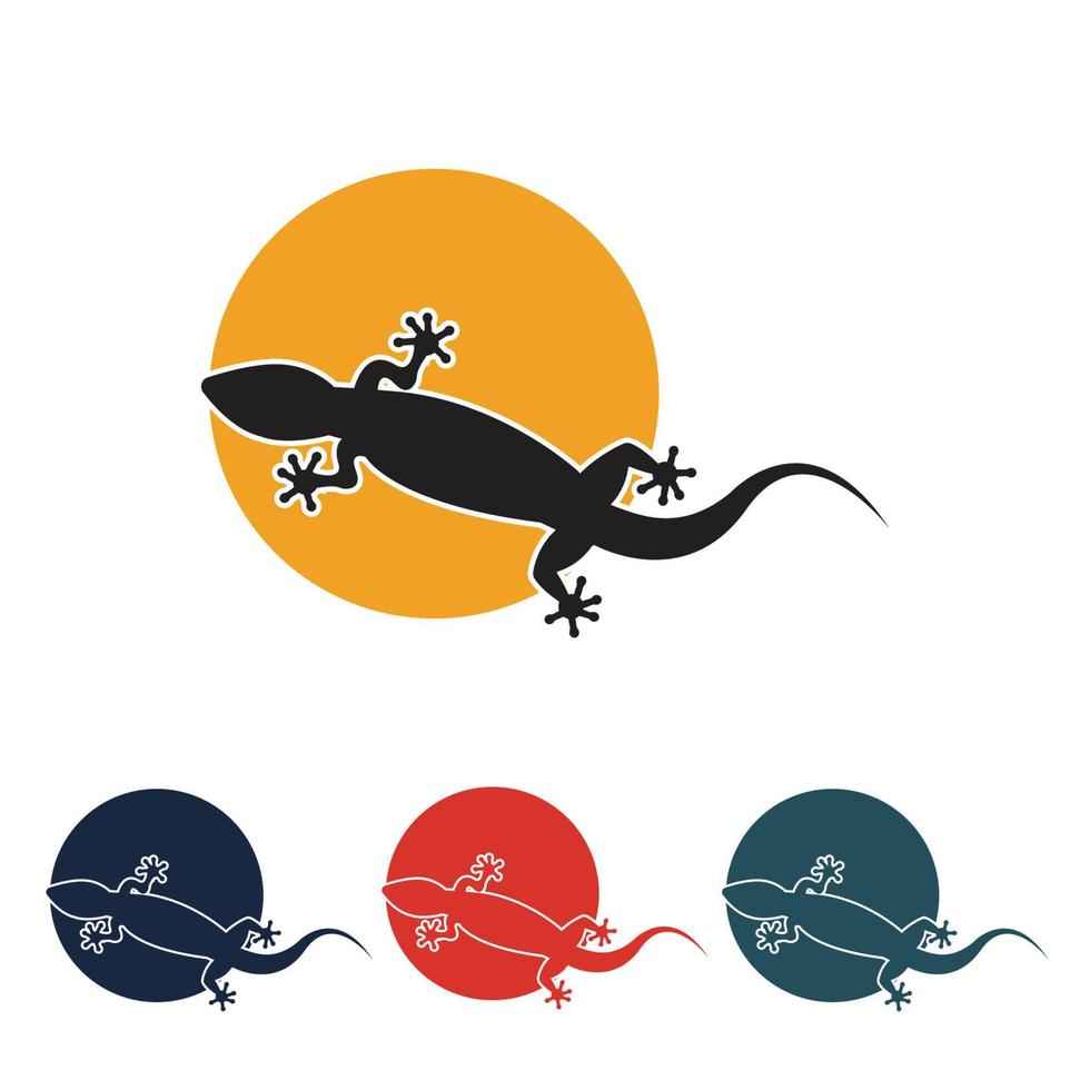 lizard animal logo vector