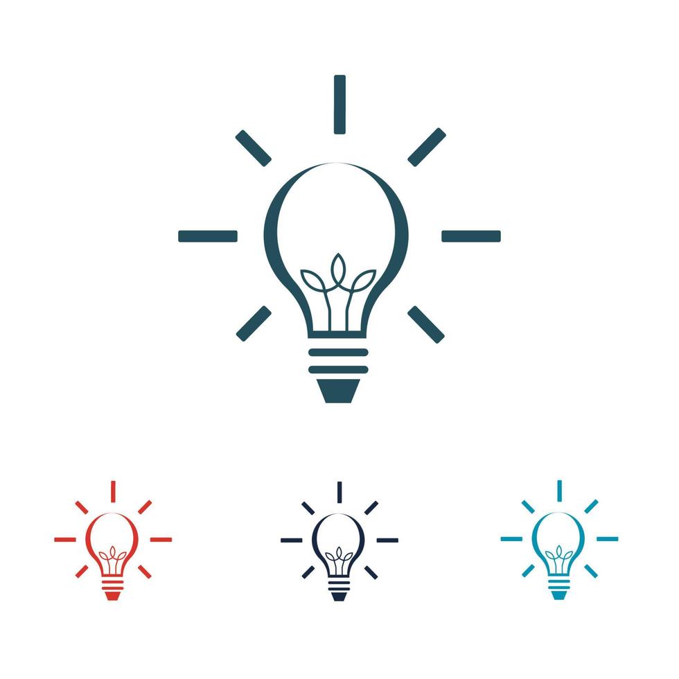 light bulb symbol icon vector