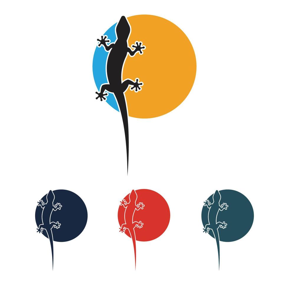 lizard animal logo vector