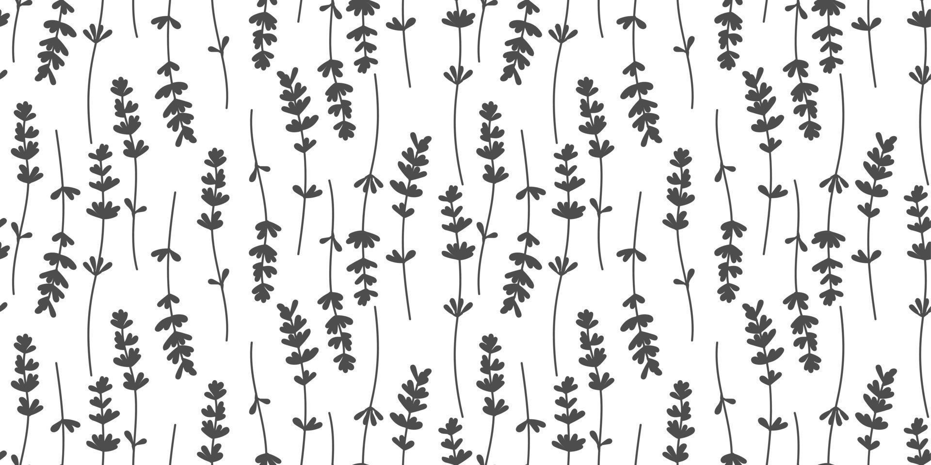 A pattern of vector plant elements of laurels, leaves, flowers, branches. Suitable for invitations, greeting cards, quotes, blogs, wedding frames, posters. Vector illustration