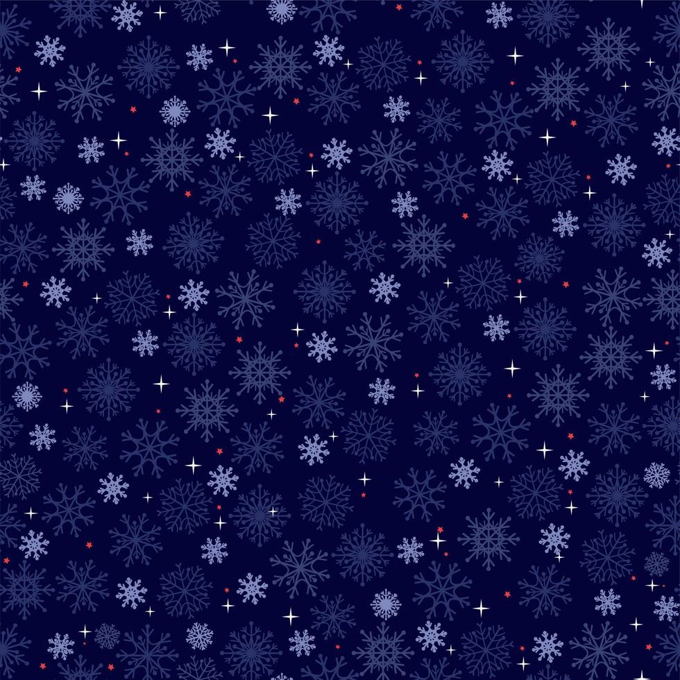 Christmas and New Year. Modern universal art templates. Christmas corporate greeting cards and invitations. A pattern on a dark blue background with snowflakes. vector