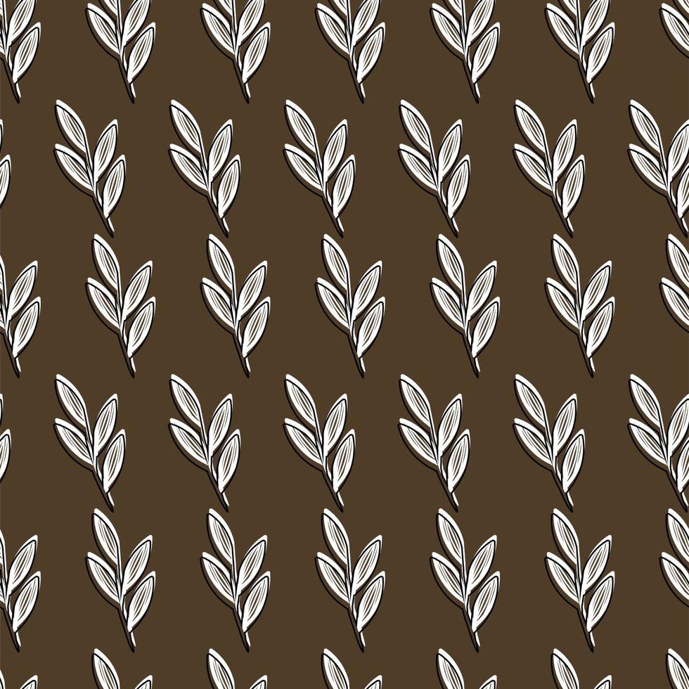 A stylish pattern of plants and flowers on a beige background. For wedding invitations, postcards, posters, labels of cosmetics and perfumes. vector