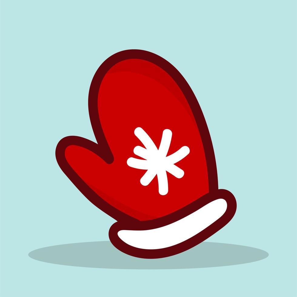 A Christmas mitten. The concept of Christmas and New Year. vector