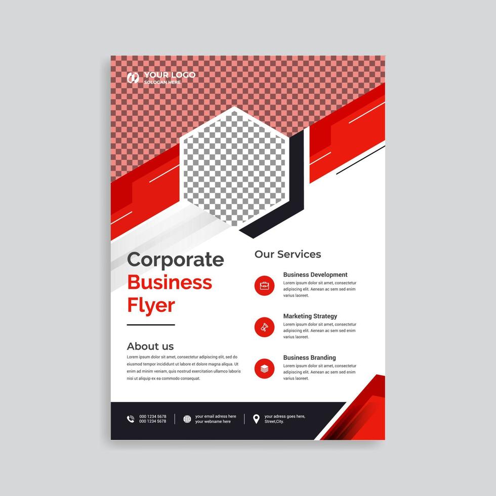 Corporate Business Flyer Design Template vector