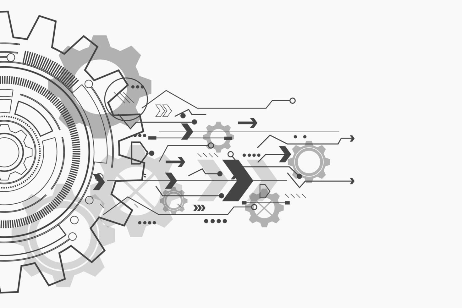 digital technology and engineering, digital telecoms concept, Hi-tech, futuristic technology background, vector illustration.