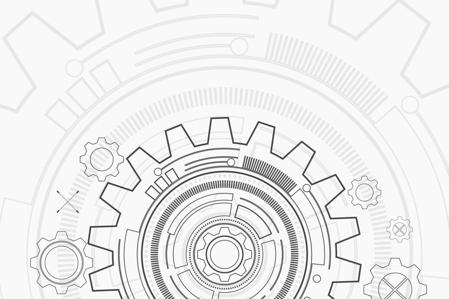 digital technology and engineering, digital telecoms concept, Hi-tech, futuristic technology background, vector illustration.