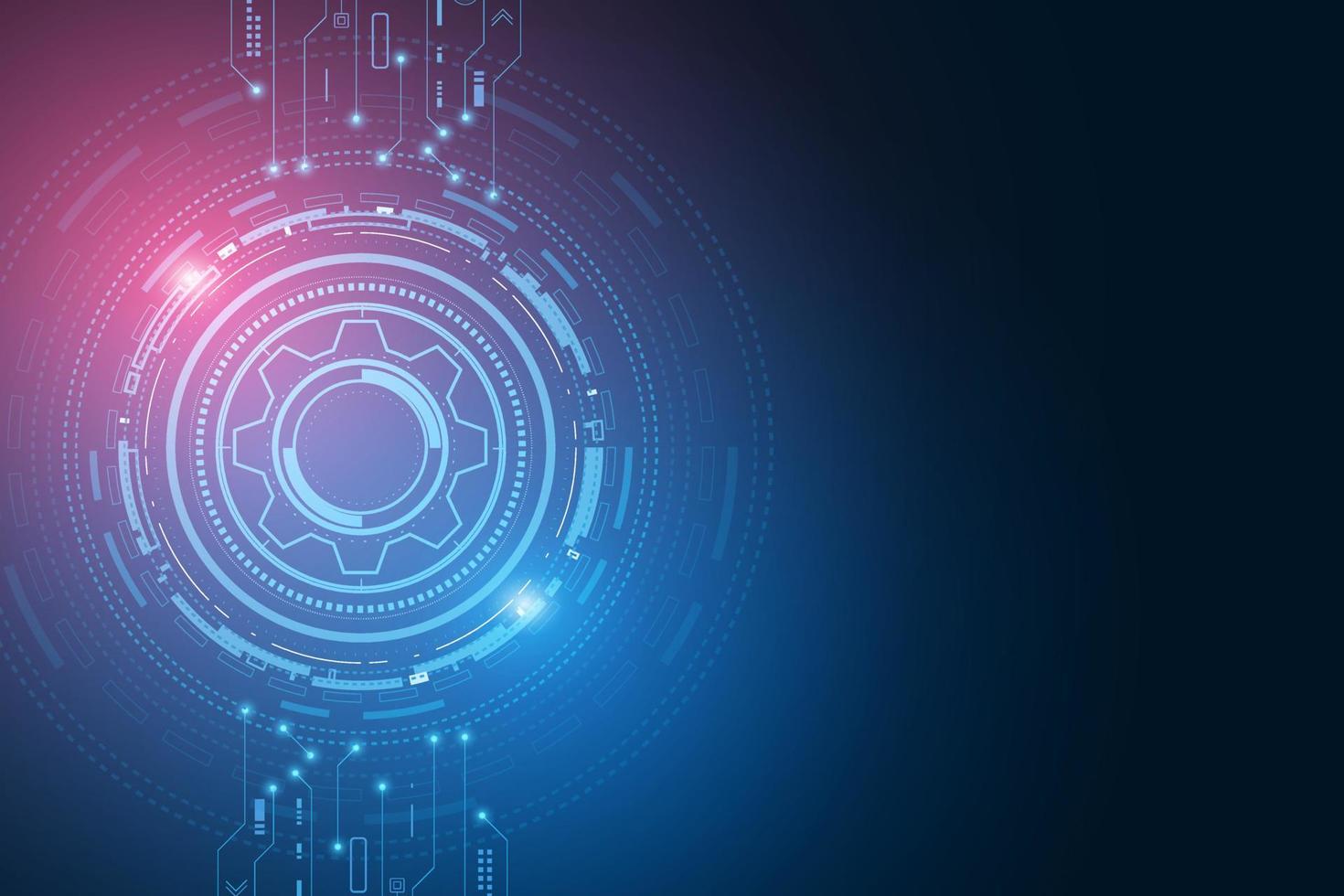 digital technology and engineering, digital telecoms concept, Hi-tech ,futuristic technology background, vector illustration.