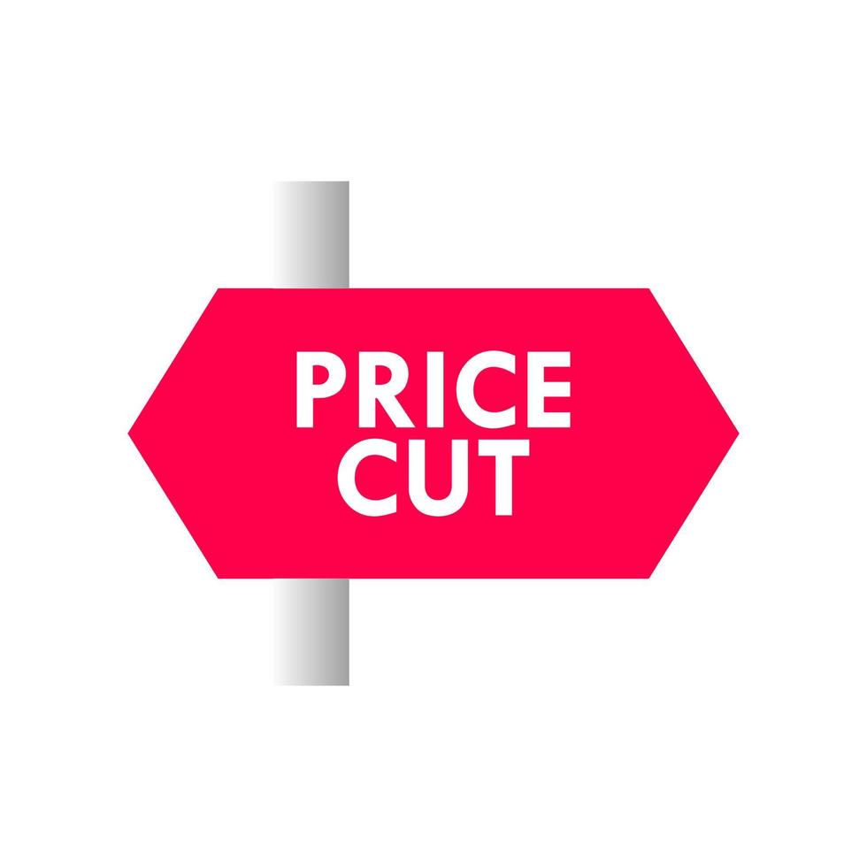 Price cut 13 label for promotion product vector