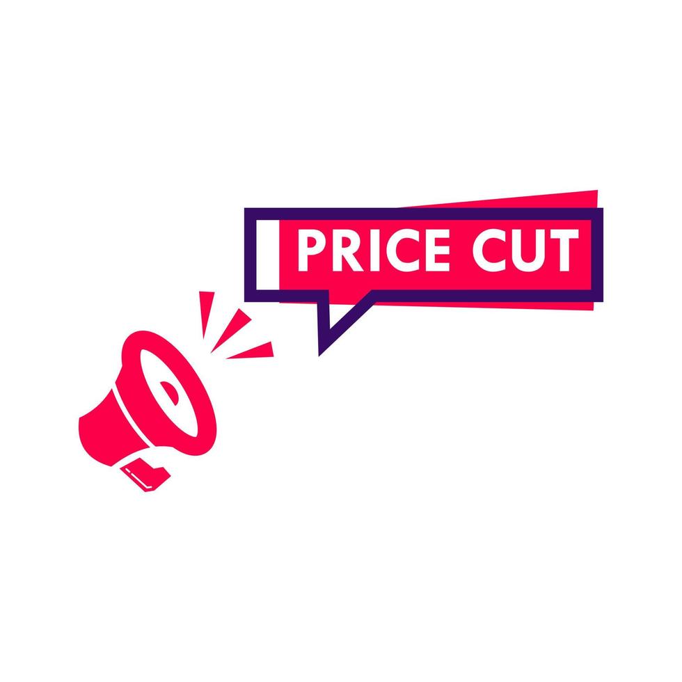 Price cut 12 label for promotion product vector