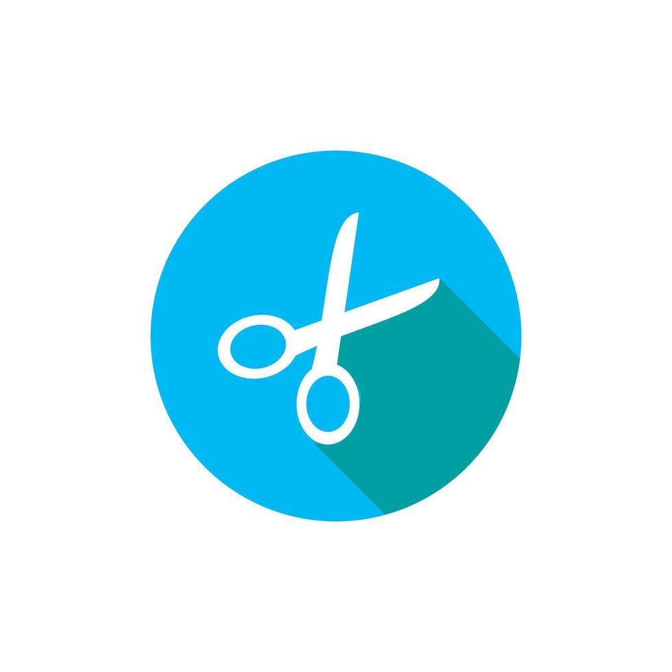 This is scissor  icon logo template illustration vector