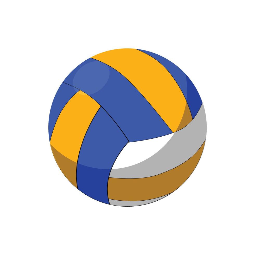 este es un icono de voleibol vector