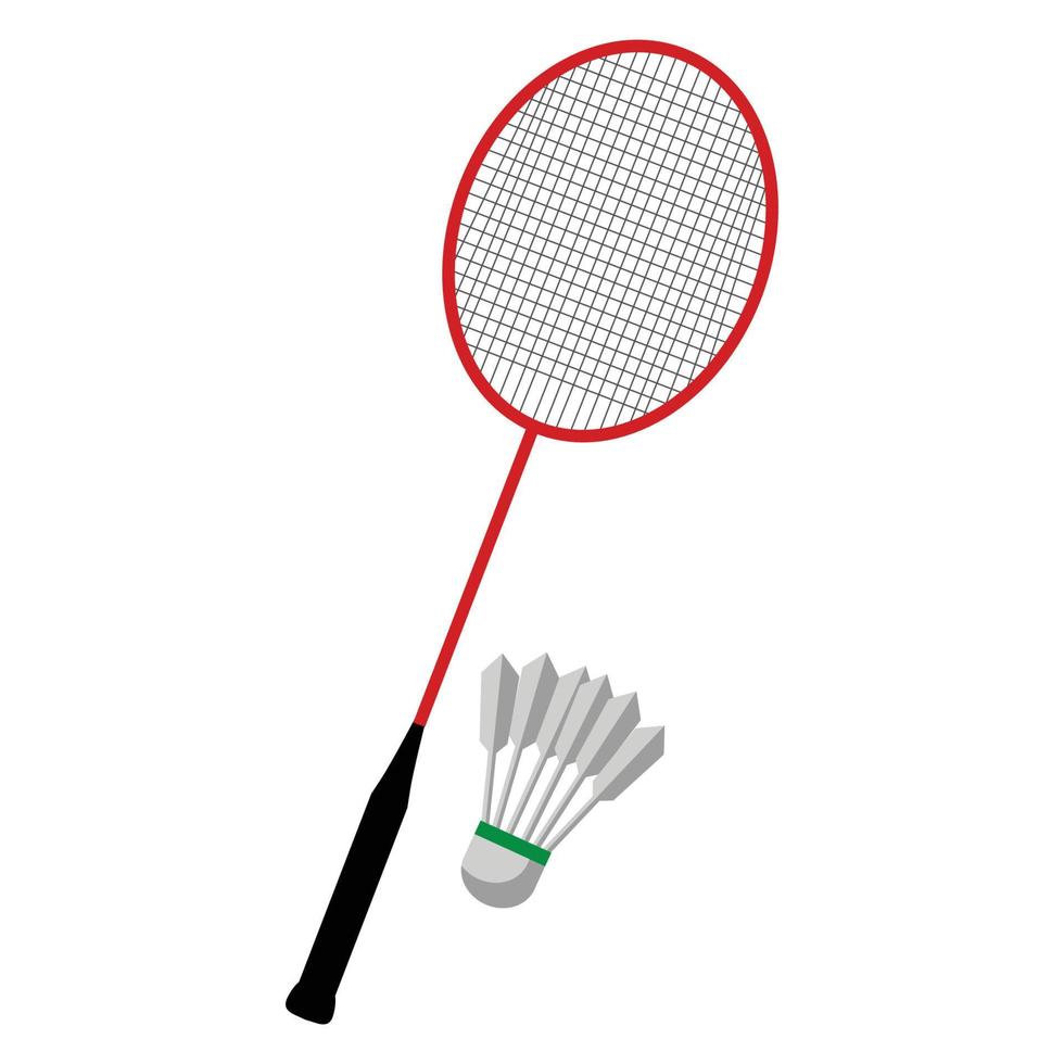 este es un icono de bádminton vector