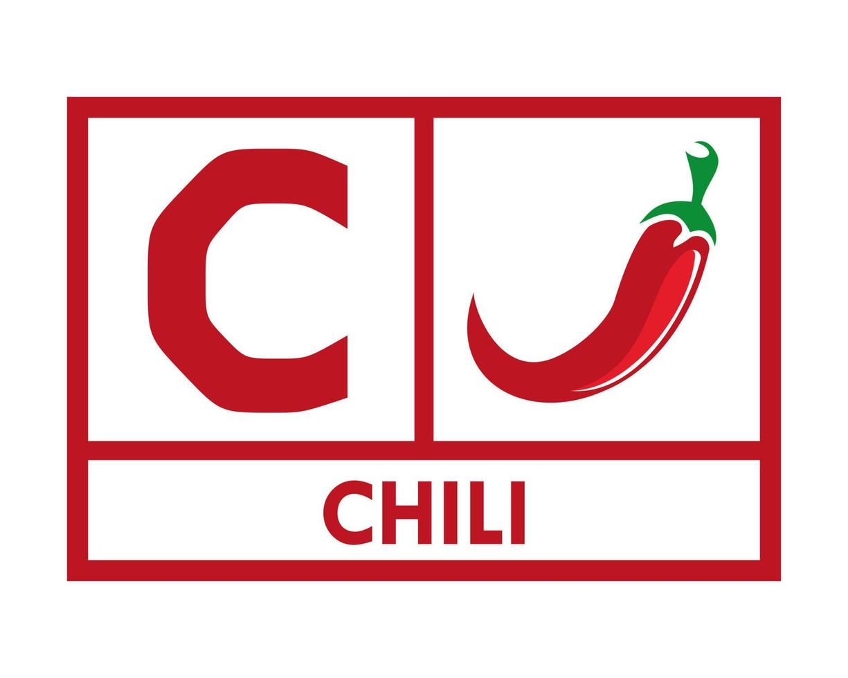 ilustración de plantilla de logotipo de diseño de chile vector