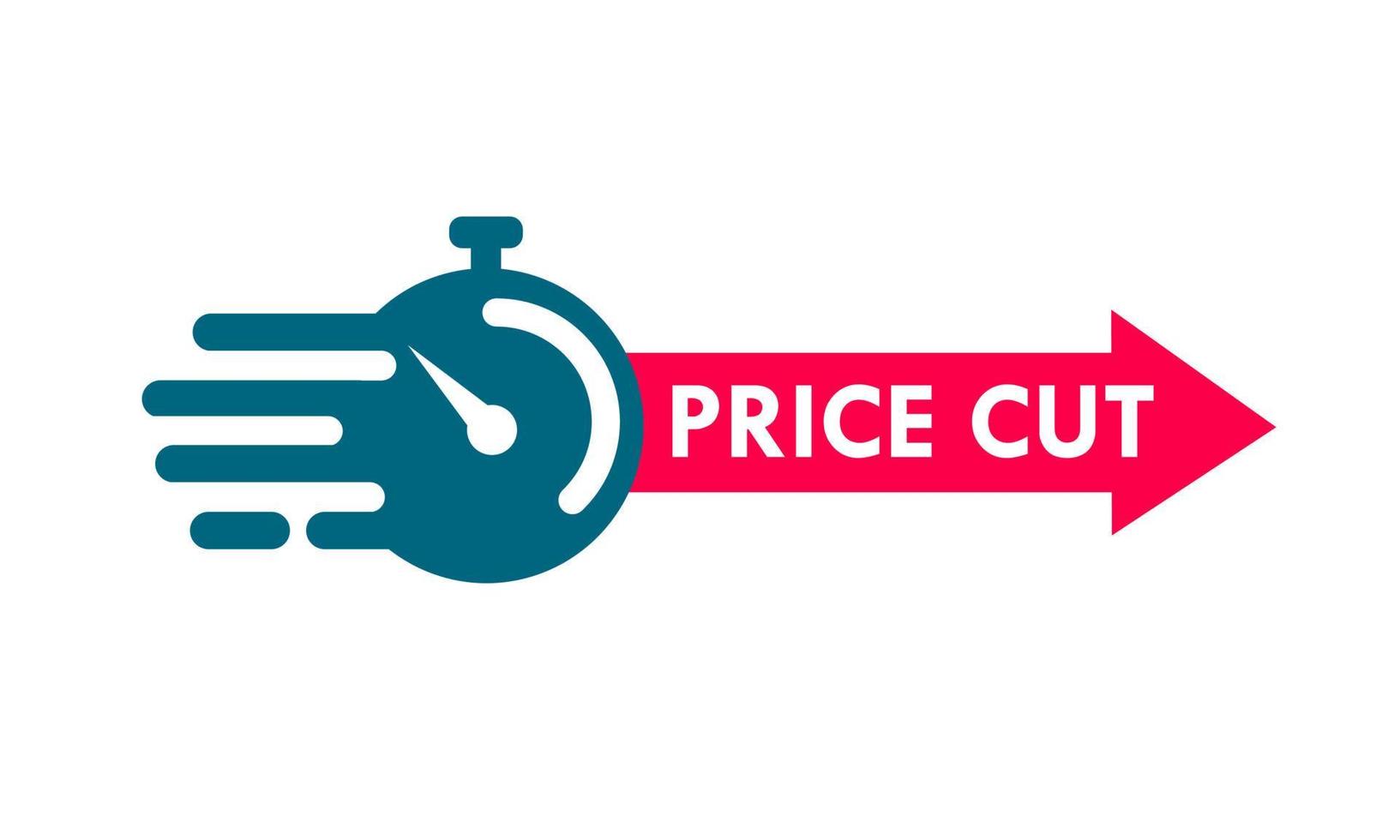 Price cut 10 label for promotion product vector