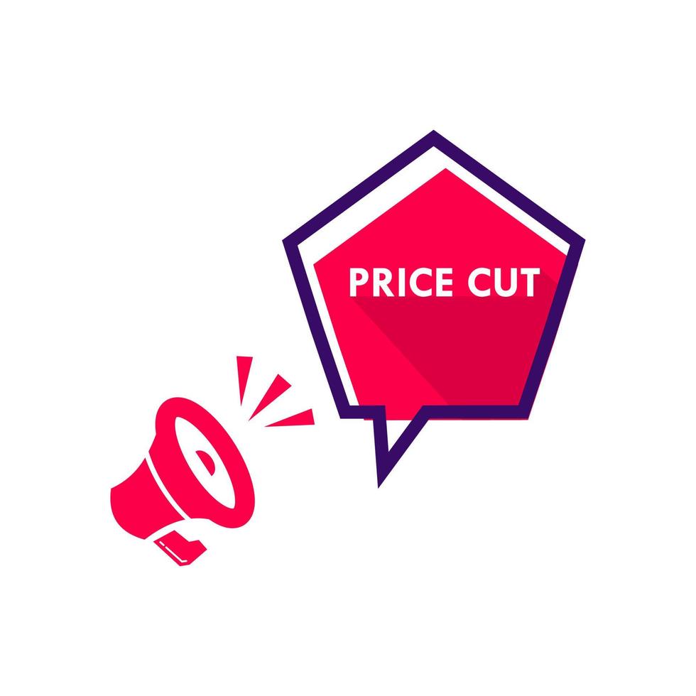 Price cut 4 label for promotion product vector