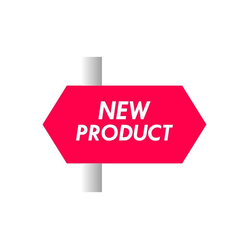 New Product 3 logo design template illustration. Suitable for product label vector