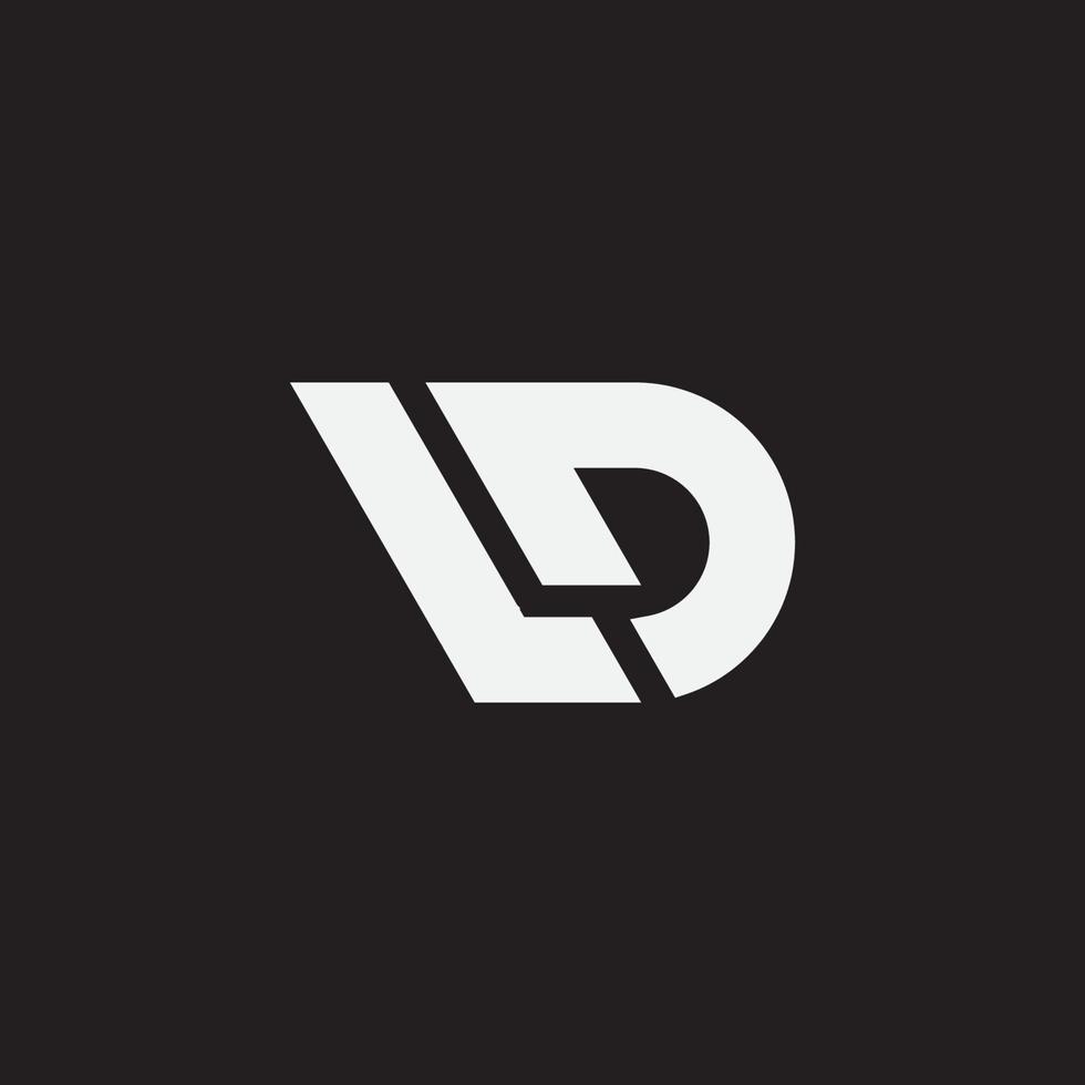 Initial letter LD monogram logo. vector