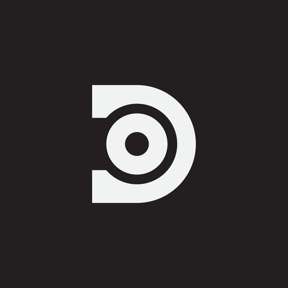 Initial letter DO monogram logo. vector