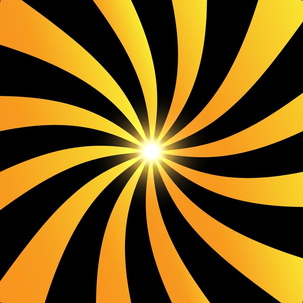 Modern sunburst background vector illustration. Shinny sunburst background isolated on black background.
