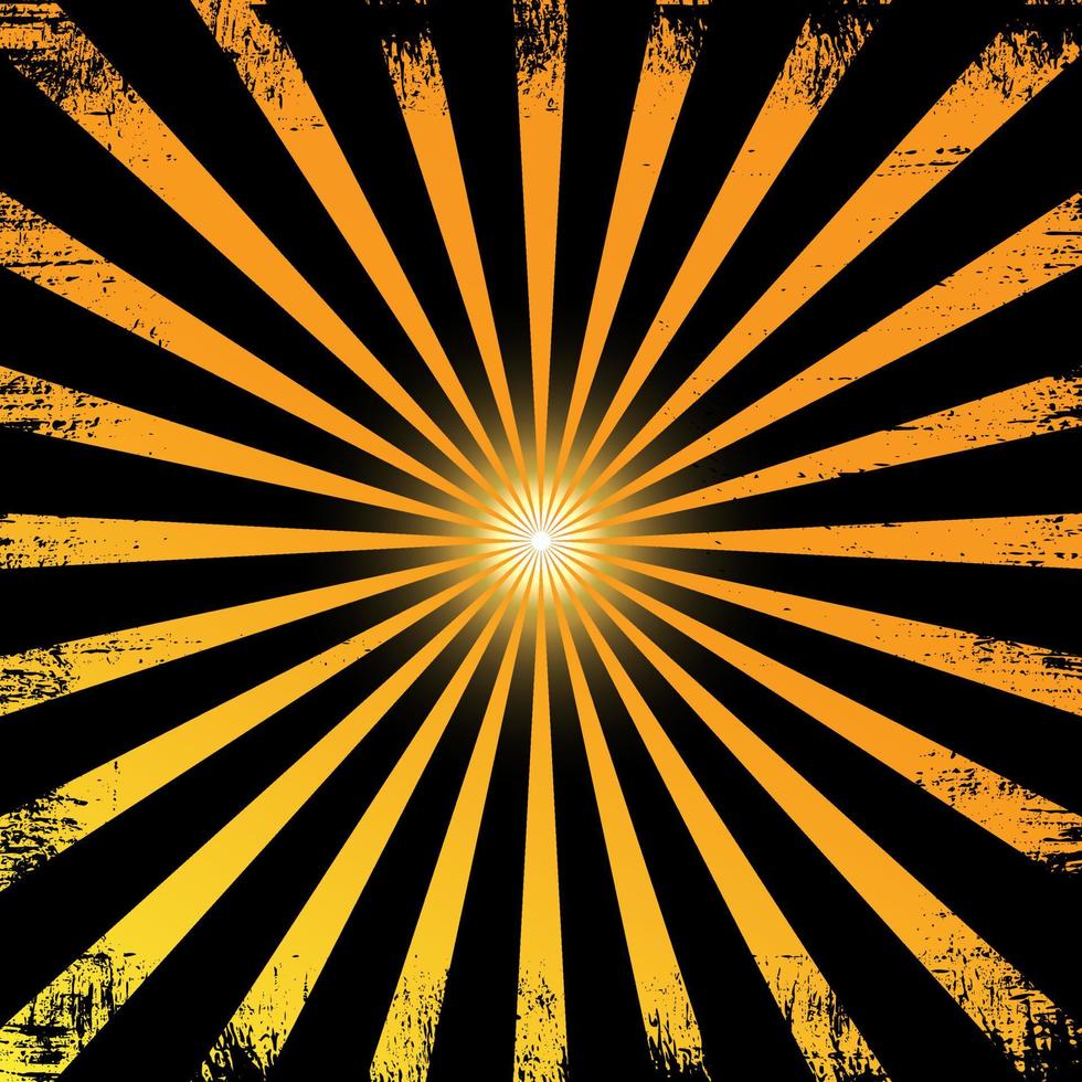 Gradient sunburst background with grunge style. Elegant sunburst template vector illustration.
