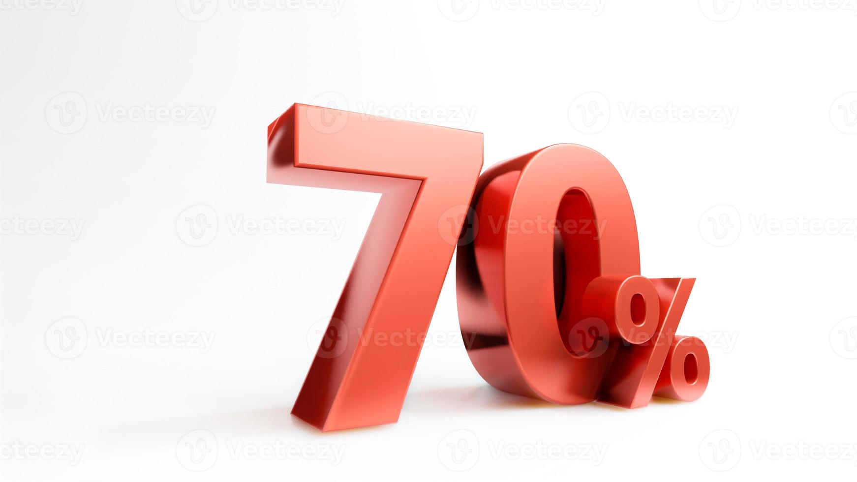 Red price promotion symbol , 3D render photo