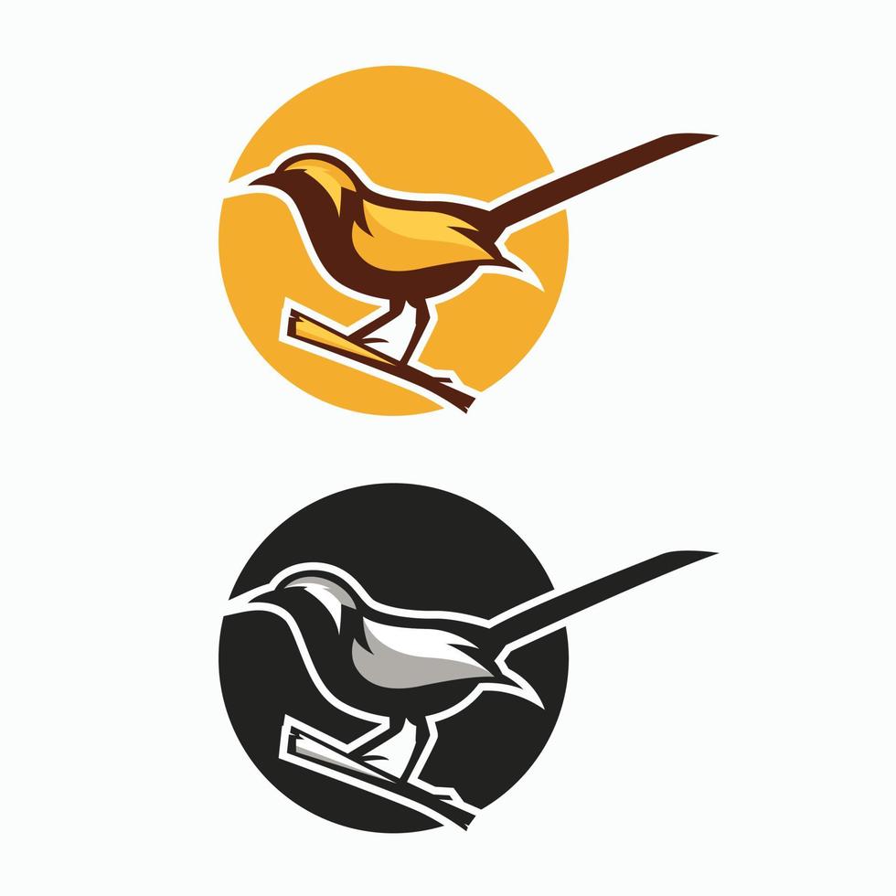 vector de diseño de logotipo de pájaro impresionante