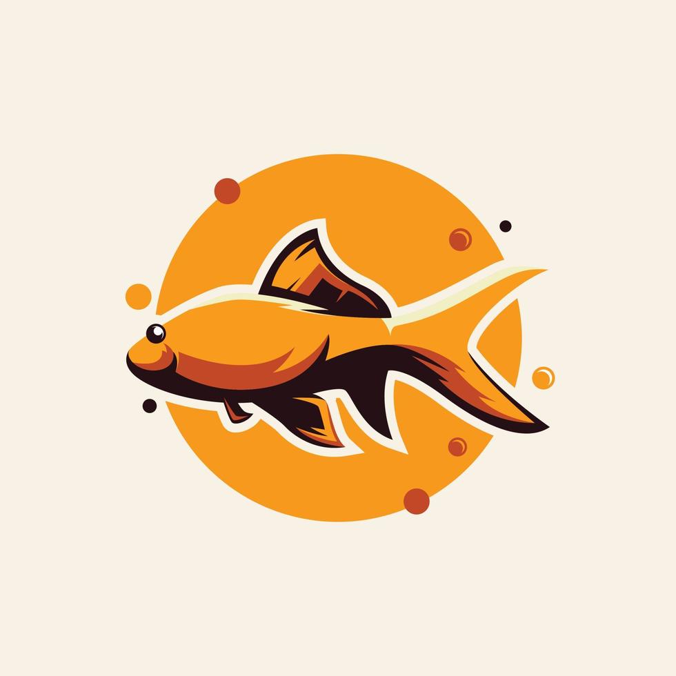 plantilla de diseño de logotipo de pescado vector