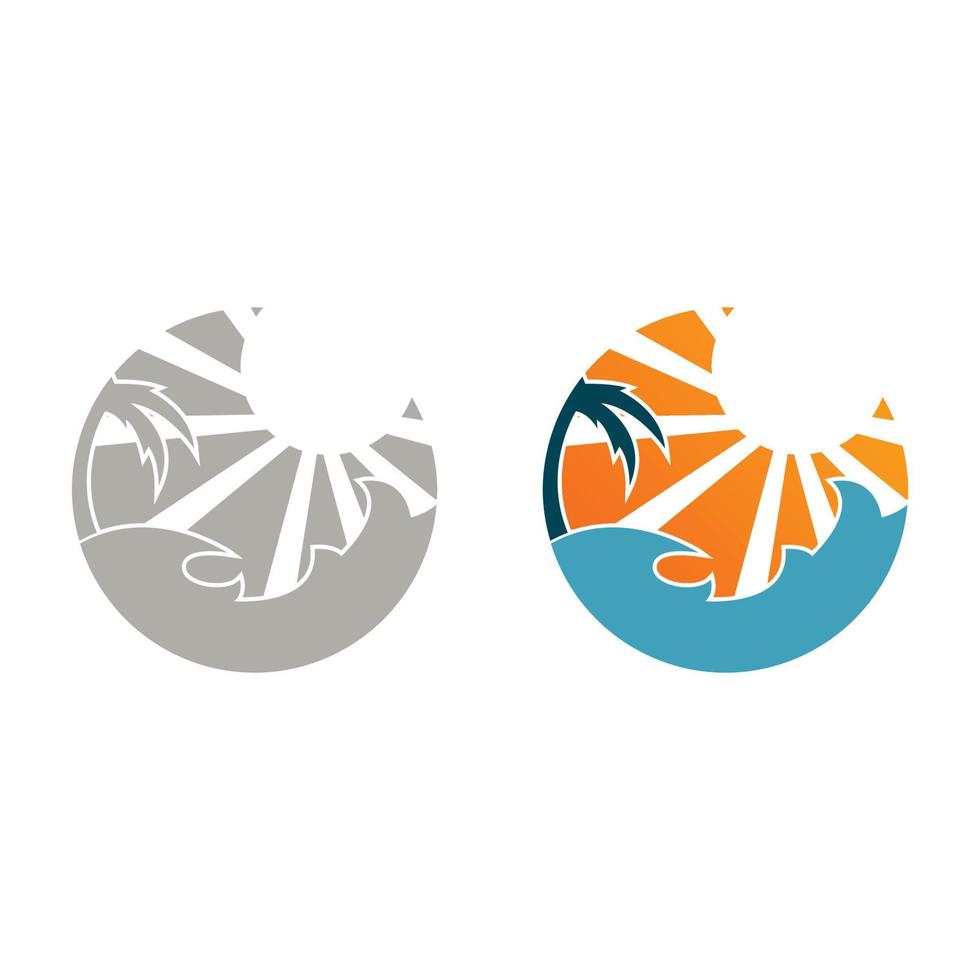 Beach Logo Templates vector