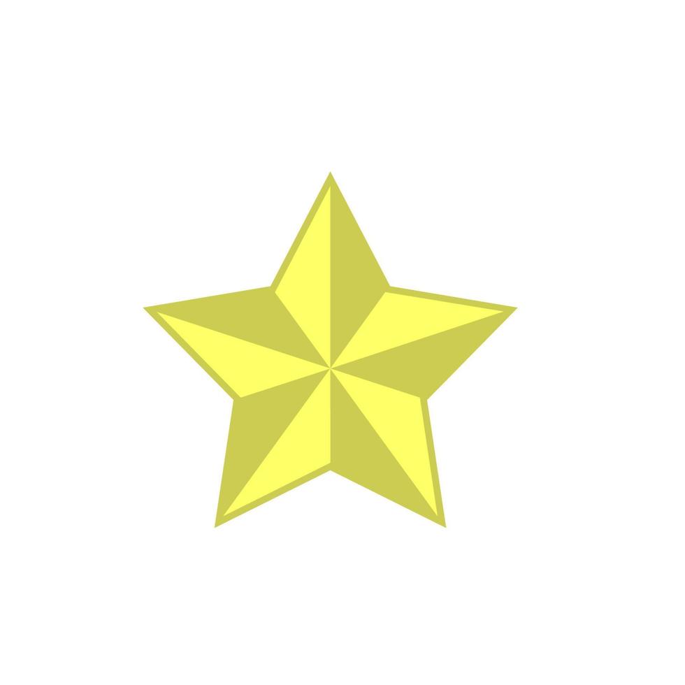 icono de estrella vector sobre un fondo blanco