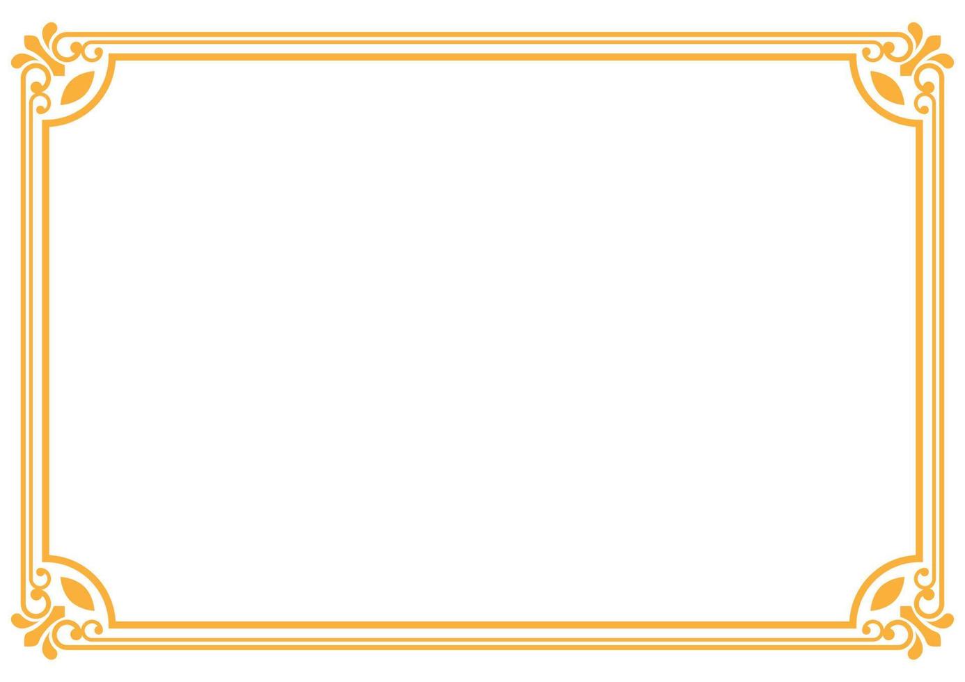 Vintage ornamental frame border vector