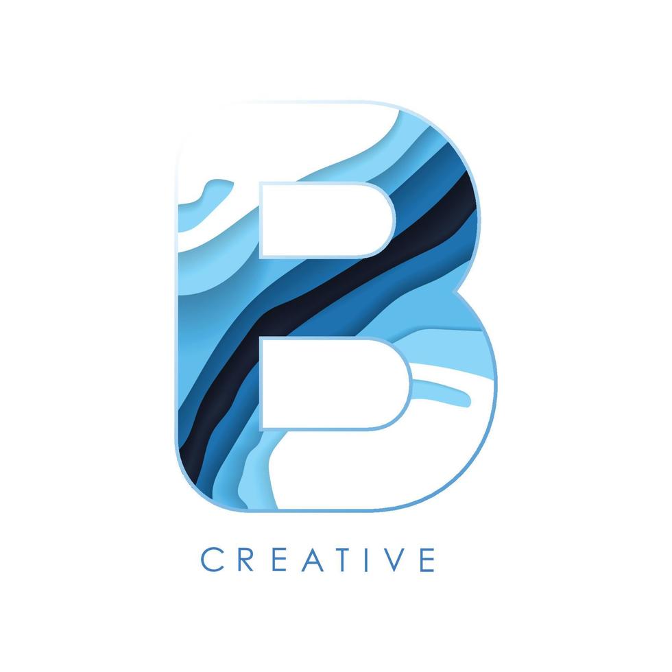 Logo B Letter Design with Fonts and Creative Letters. vector