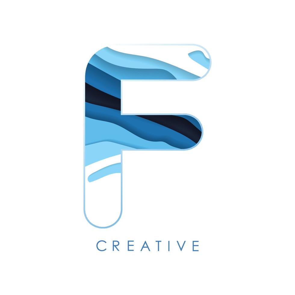 diseño de letra logo f con fuentes y letras creativas. vector