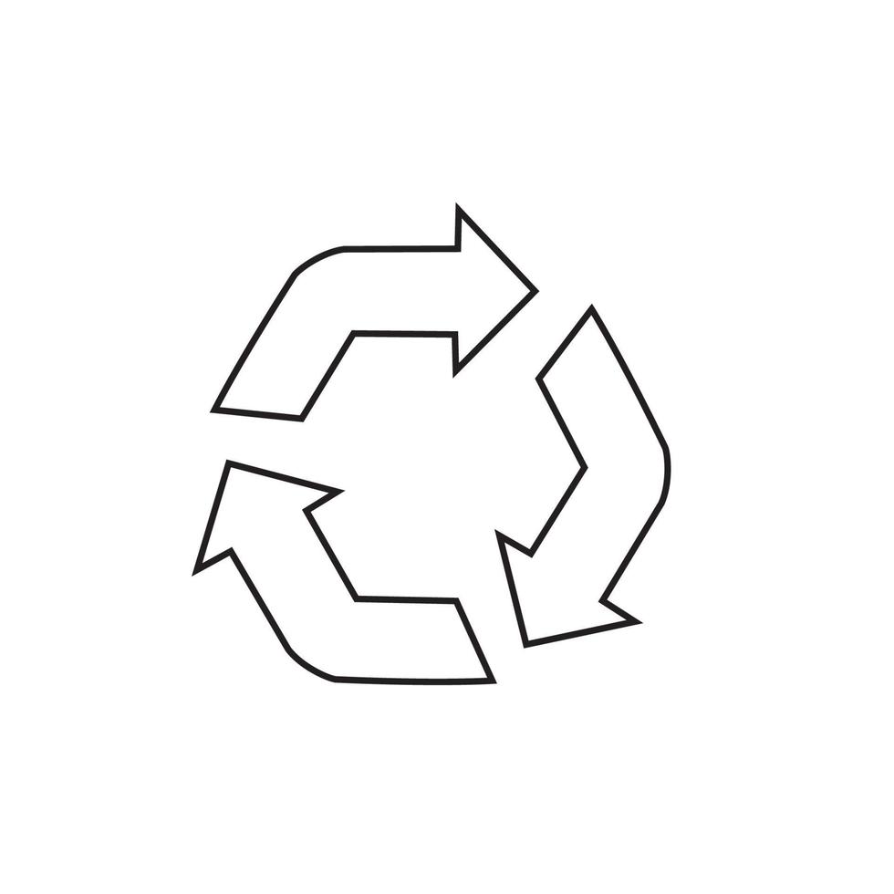 recycling icon vector for trash