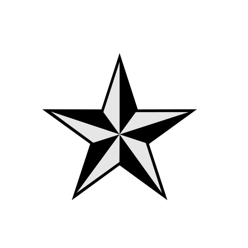 icono de estrella vector sobre un fondo blanco