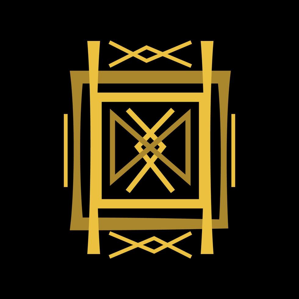 Magic runes  Mystical geometry sign  Alchemy mystical symbol vector