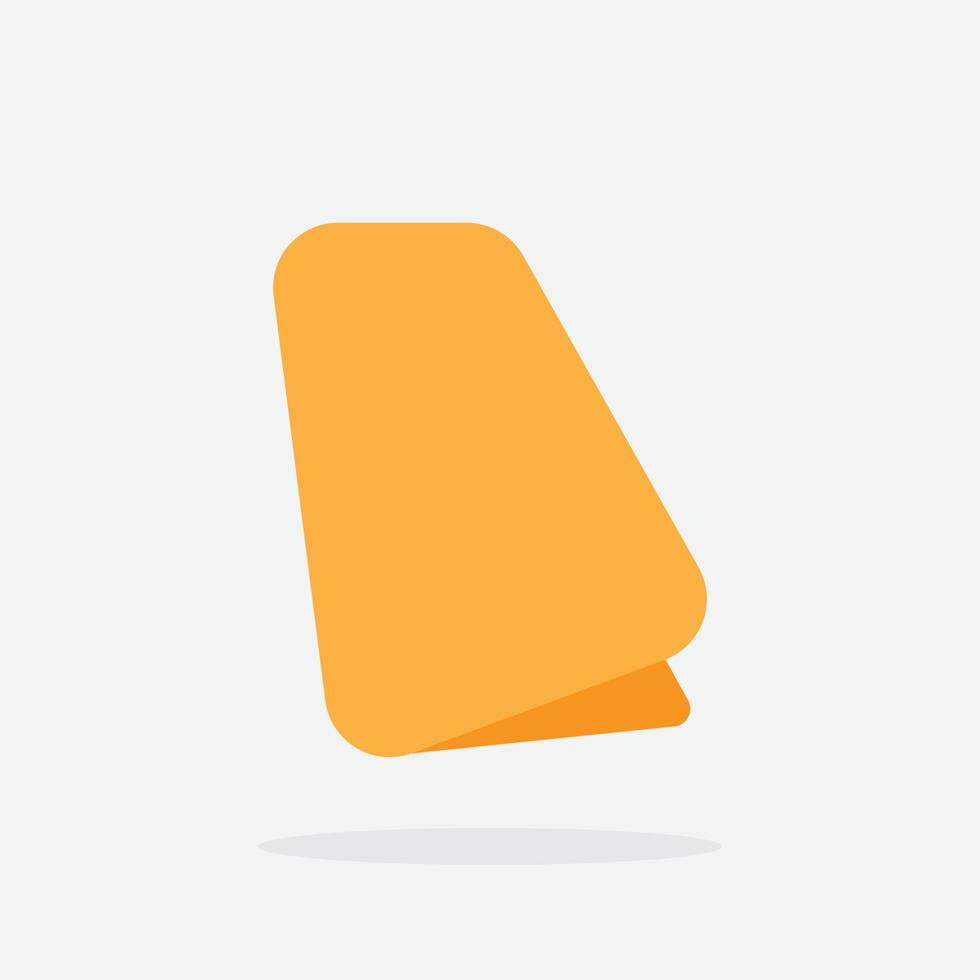 Free Vector Speech Bubble. Orange Color.