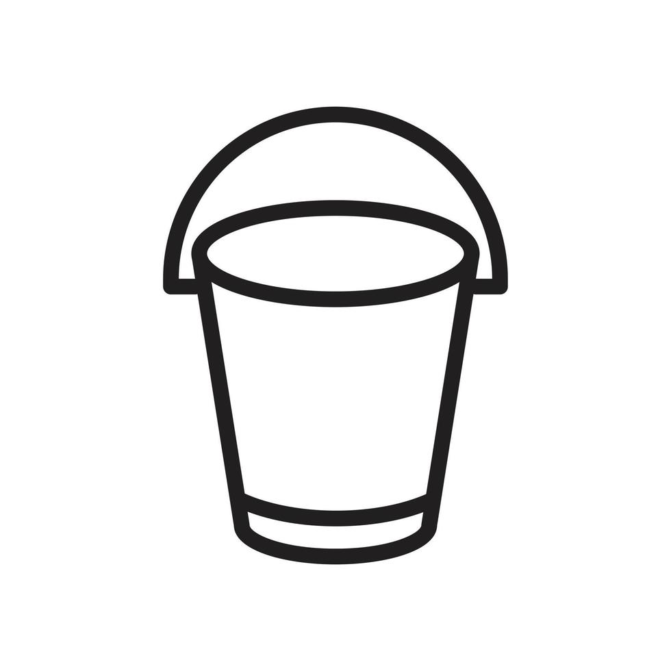 Bucket icon template vector