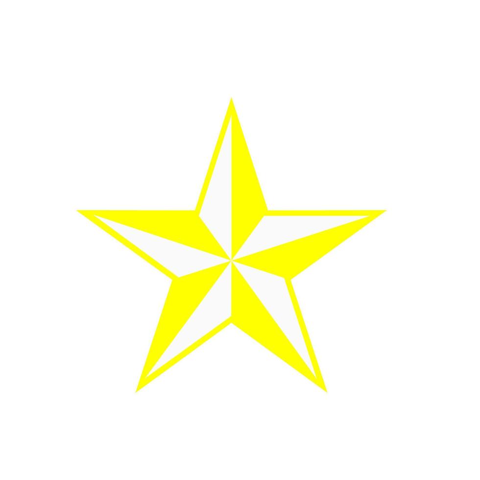 icono de estrella vector sobre un fondo blanco