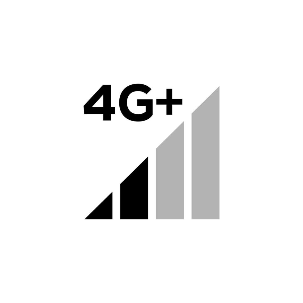 Signal strength indicator set, mobile phone bar status icon. No signal symbol, 4g and 5g network connection level sign isolated on white. Vector illustration for web, app, design interface.