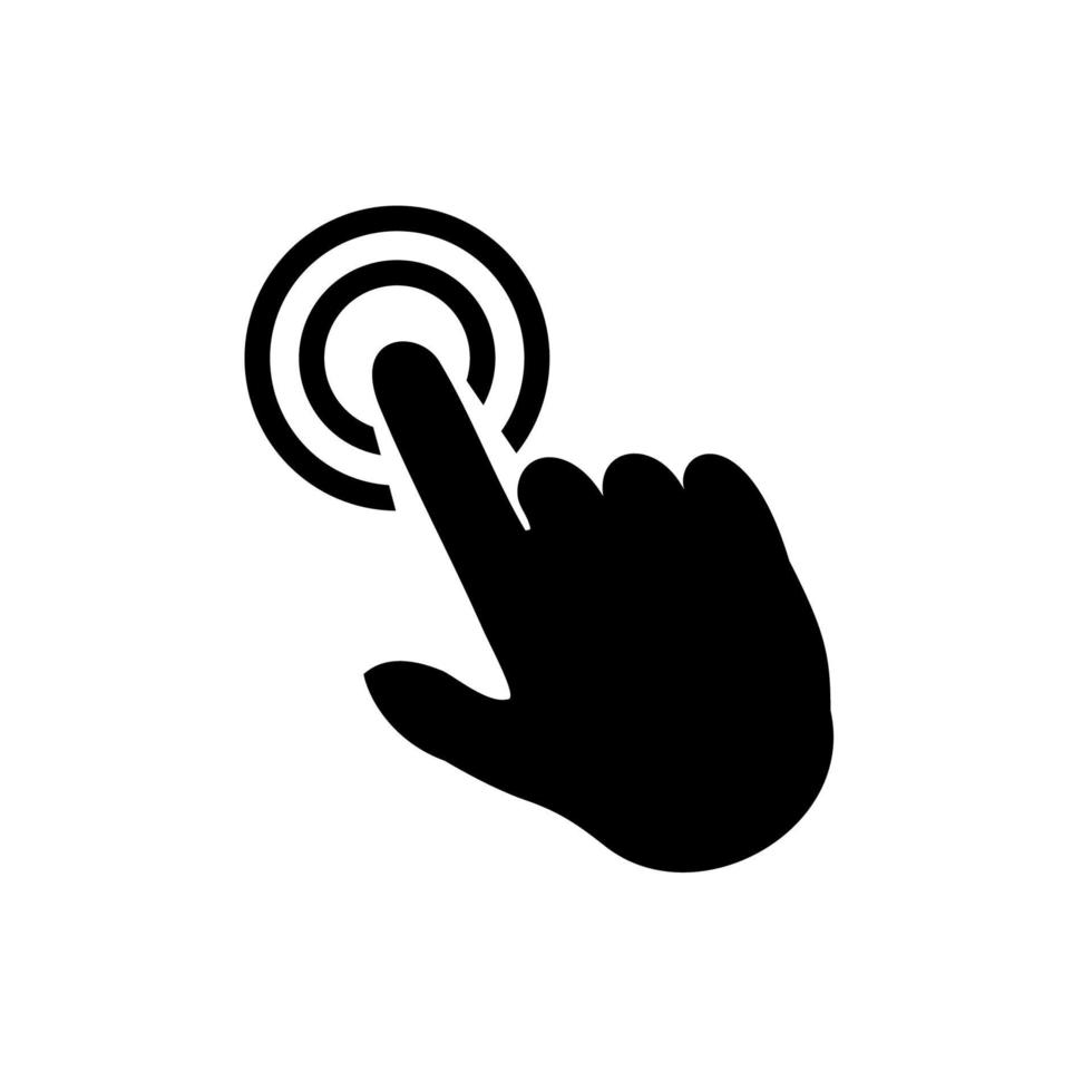 Hand click icon set. pointer icon vectors. hand cursor icon vectors