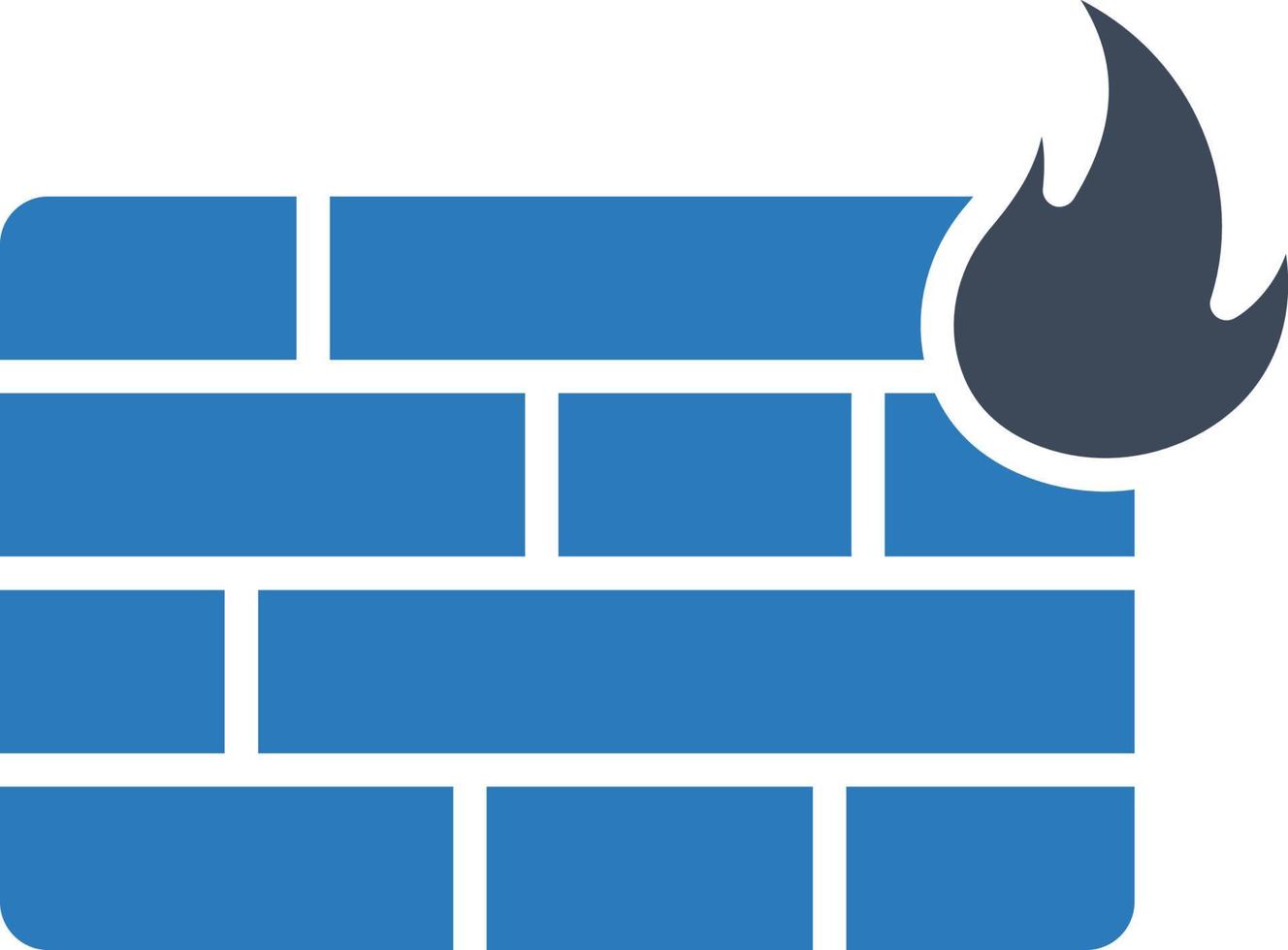 Firewall Isolated Vector icon which can easily modify or edit