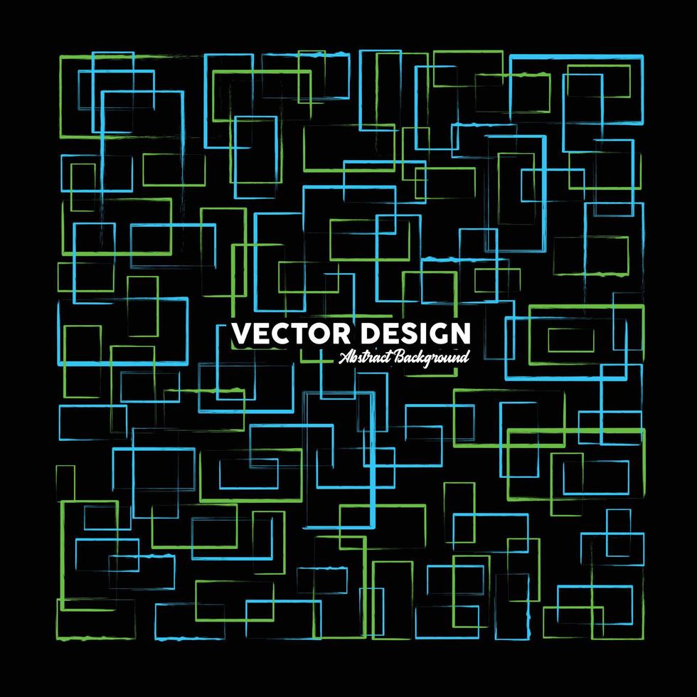Artistic abstract background in light green and light blue colors made of random rectangular shapes. Vector illustration.eps