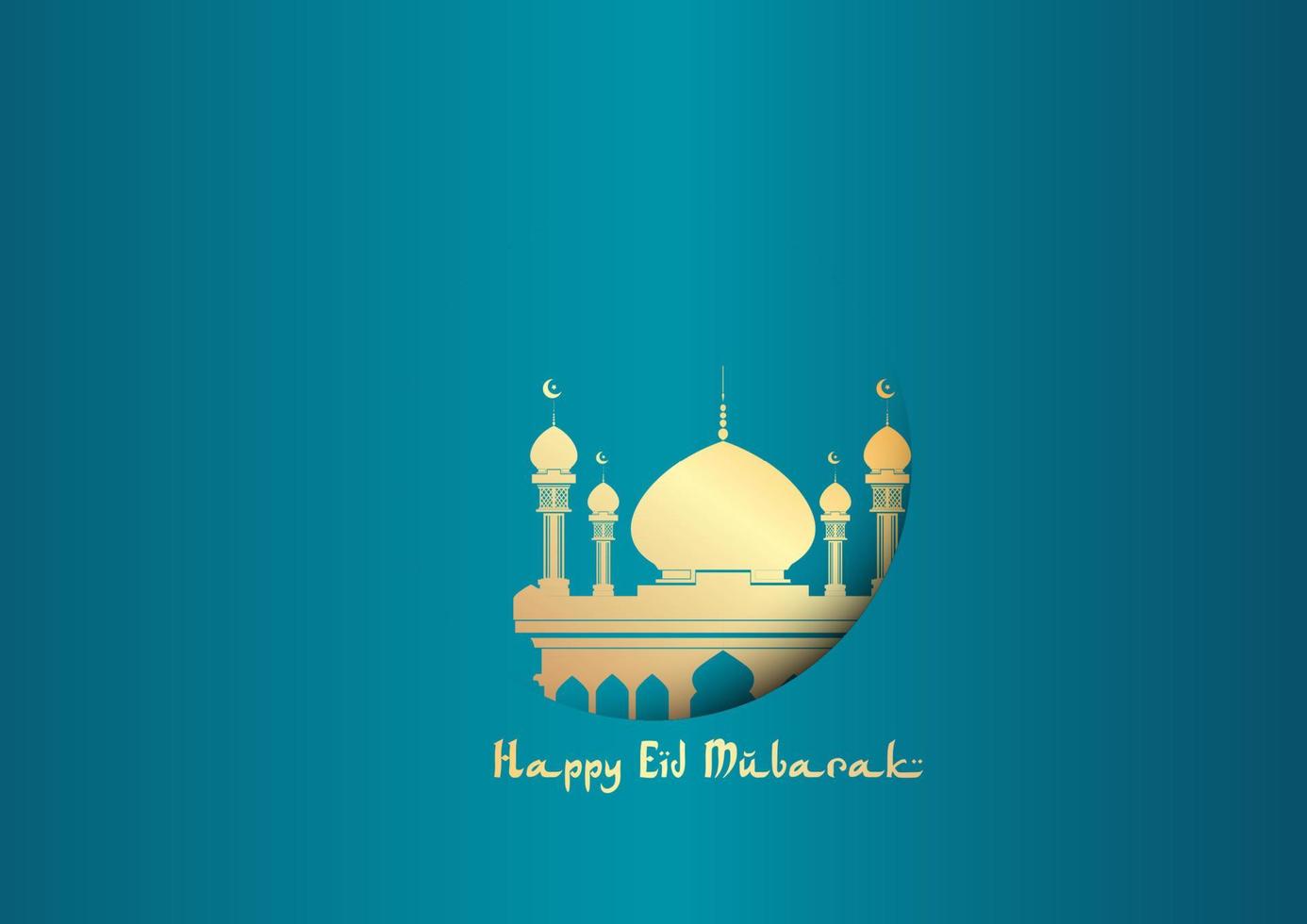 Eid Mubarak background design vector