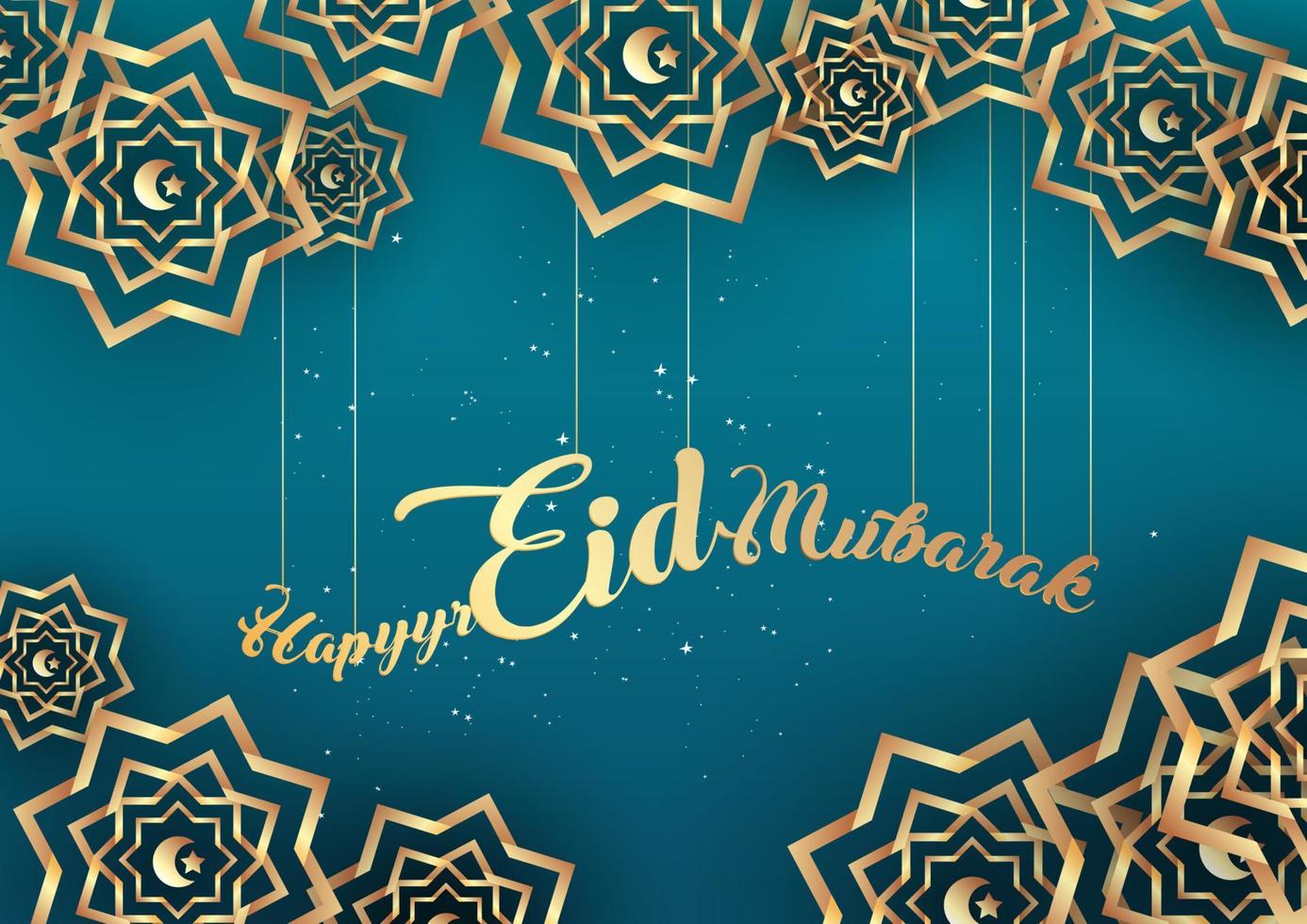 Eid Mubarak background design vector