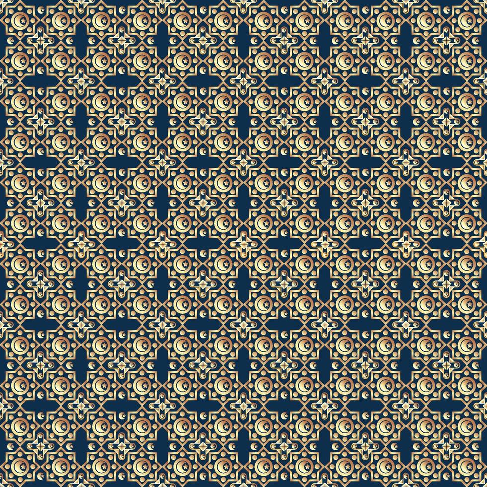 Seamless arabic geometric pattern vector