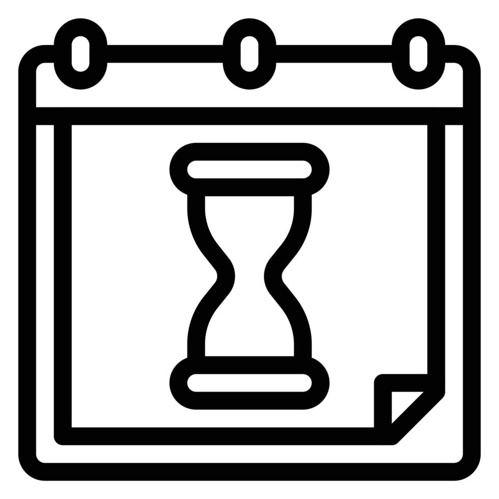 simple deadline vector icon, editable, 48 pixel