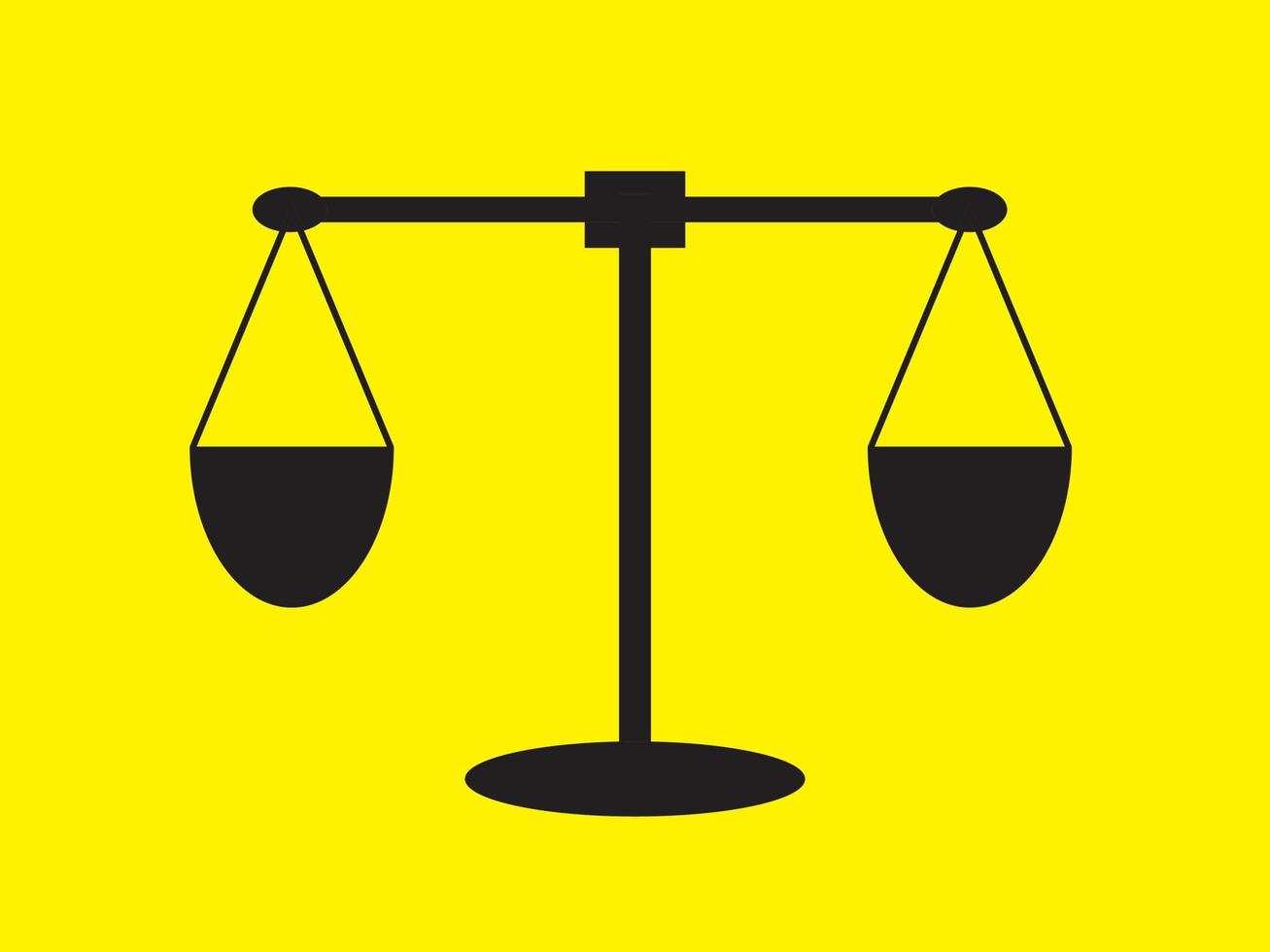 illustration vector graphics of scales, good for justice and equality icon illustration