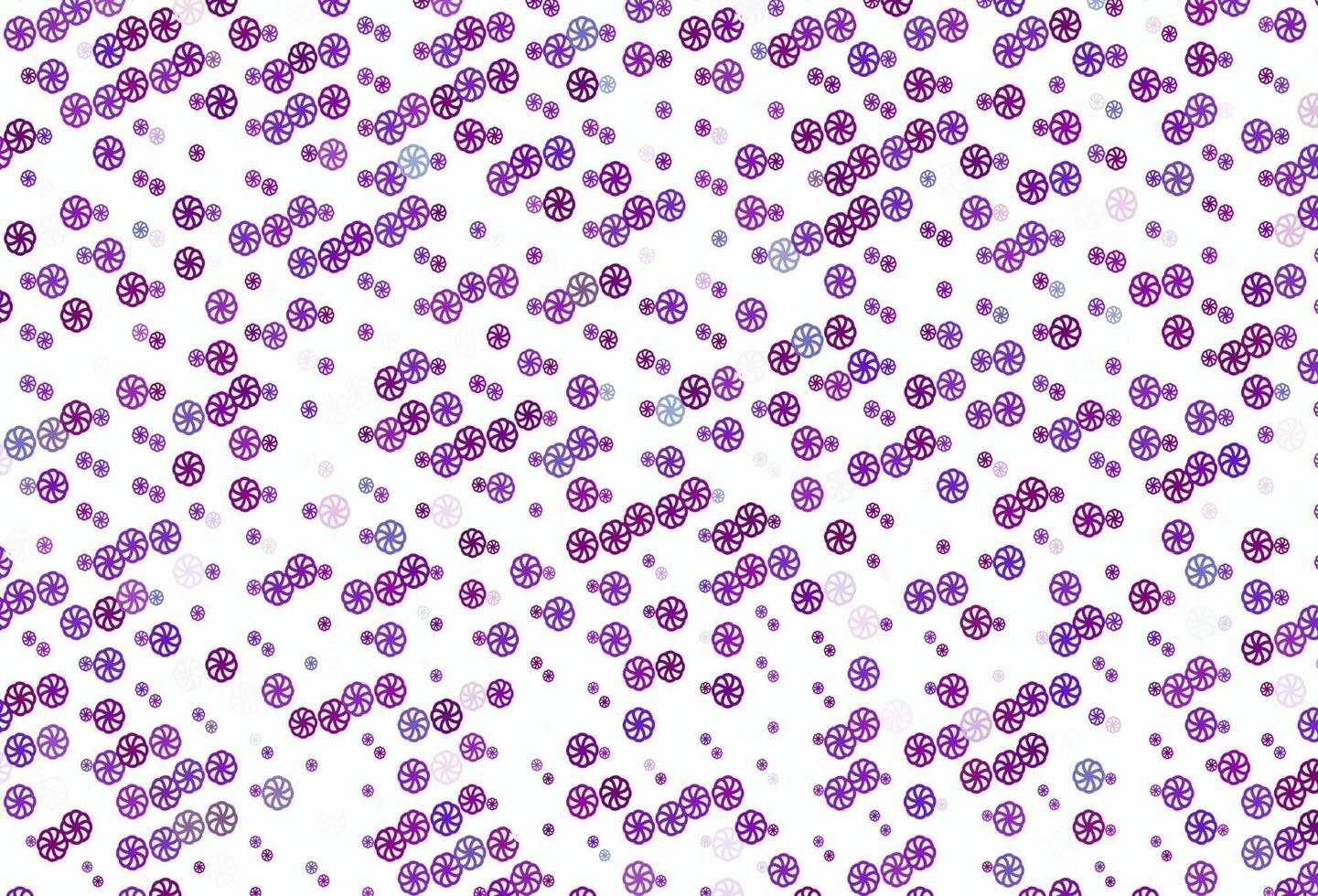 Light Purple vector background with xmas snowflakes.